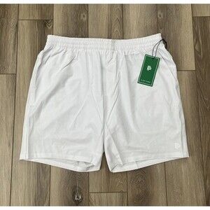 Flint Park Advantage Lined White Athletic Shorts Mens Size Large 7” Inseam NEW